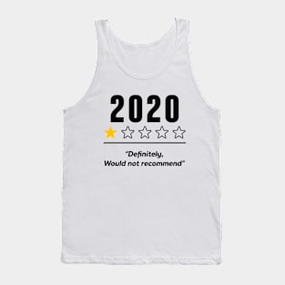 2020 Definitely Would Not Recommend 1 Star Rating Souvenir Tank Top